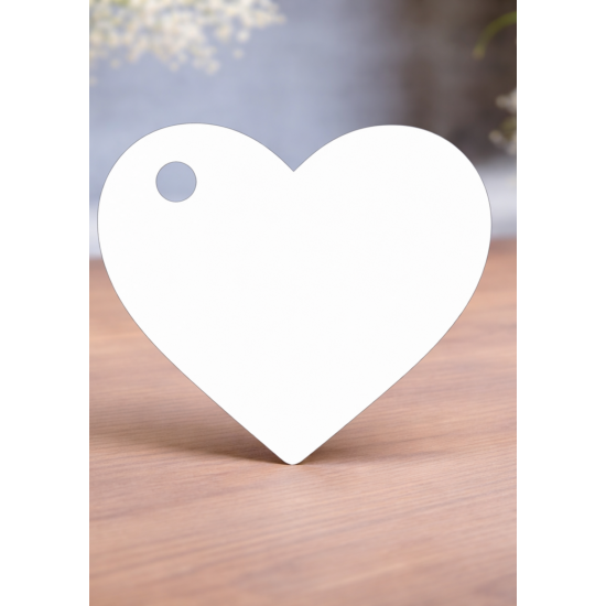 Kalp  Süblimasyon Termoplast Anahtarlık